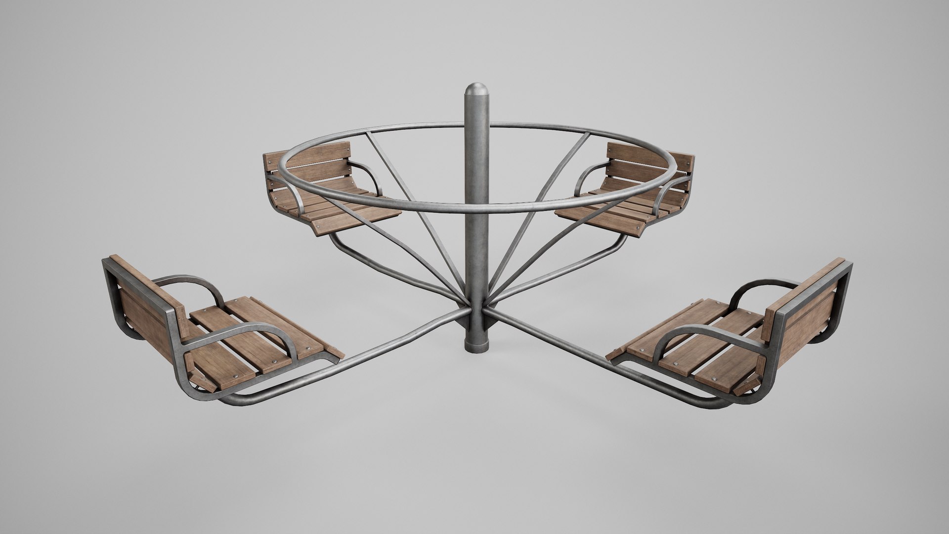 Painted Playground Carousel 1 3D - TurboSquid 2153778