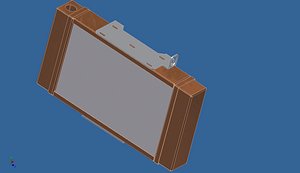 motorbike radiator 3D model