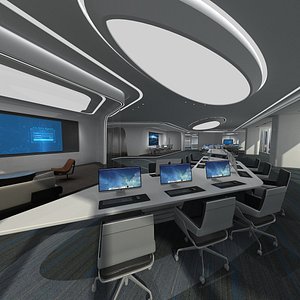 3D model modern office