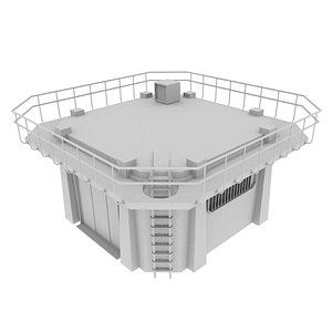 3d blender small colony building model