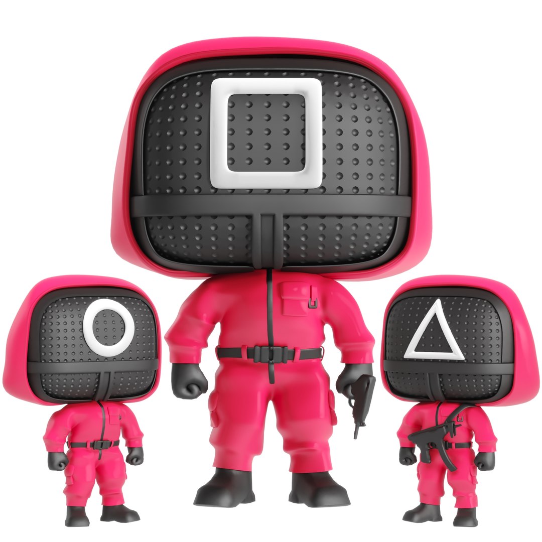 Squid Game Funko POP Toy 3D TurboSquid 1809309