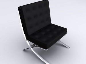 3d modern living room chair