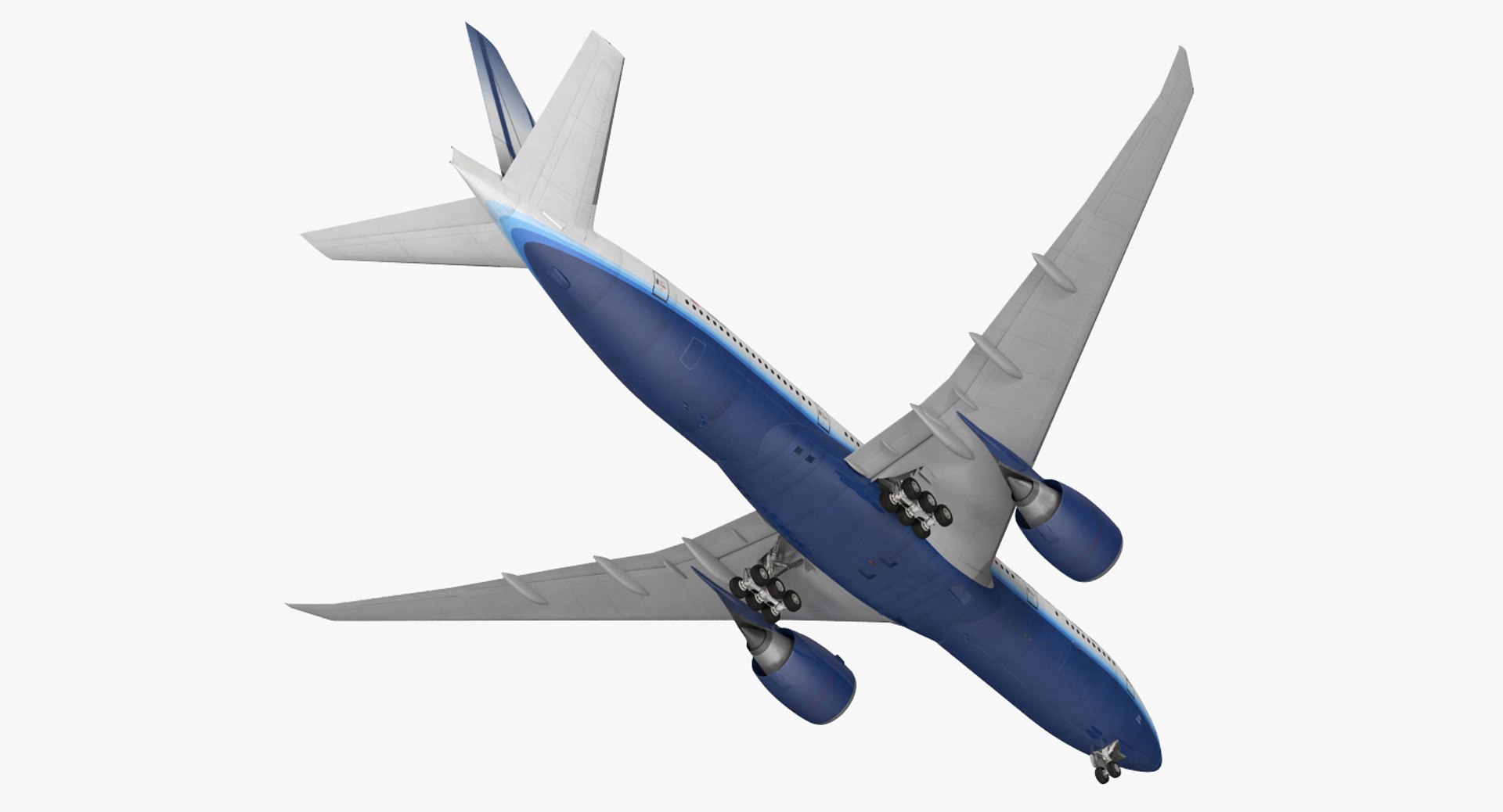 Boeing 777 200LR United Airlines 3D Model 3D model preview