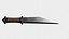 Seax Knife Engraved