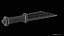 Seax Knife Engraved