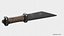 Seax Knife Engraved
