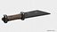 Seax Knife Engraved
