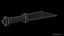 Seax Knife Engraved