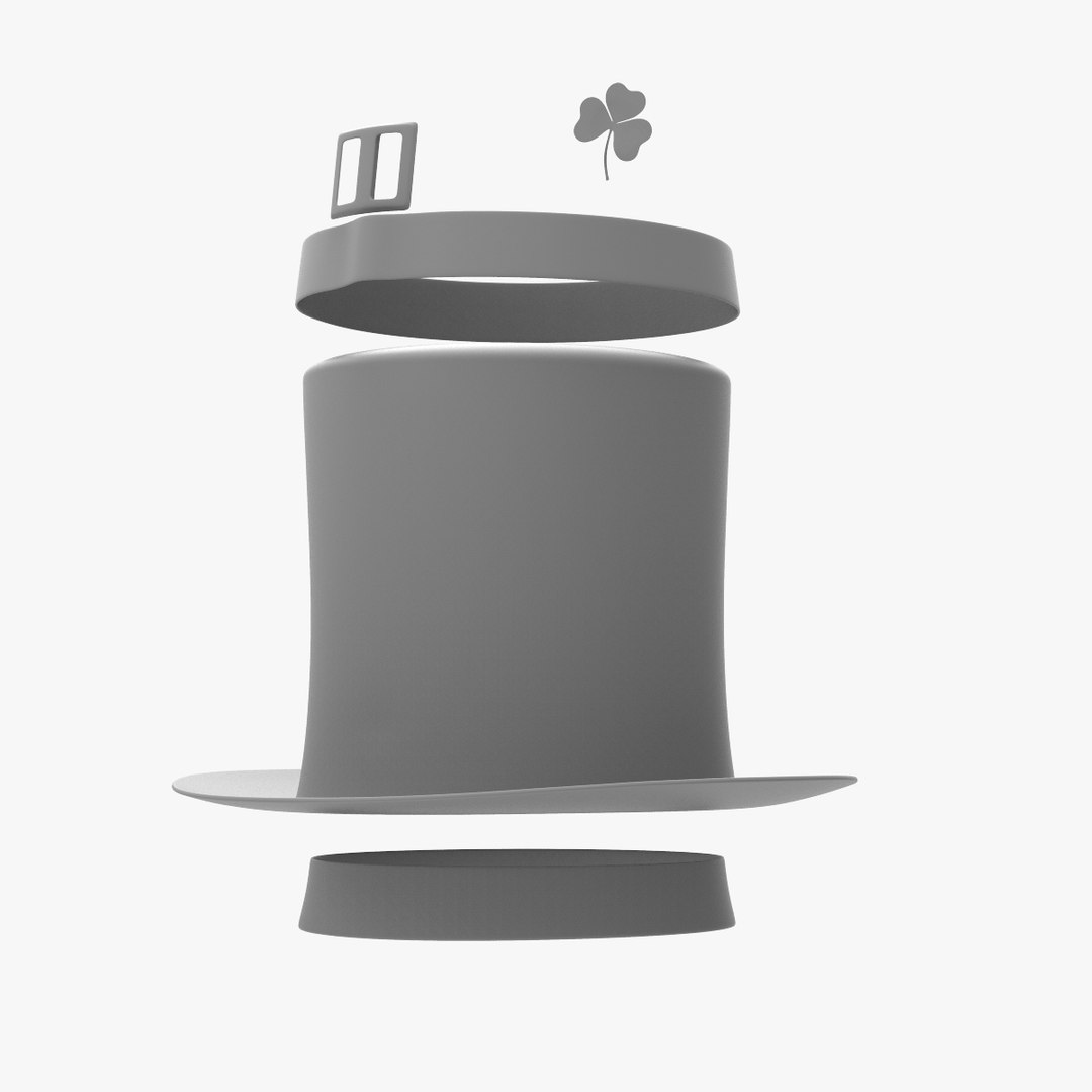 Saint-patrick hat 3D model - TurboSquid 1266310