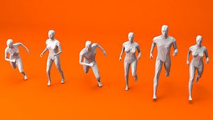 6 Running People Minimalist