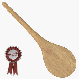 wooden baking spoon 2 obj