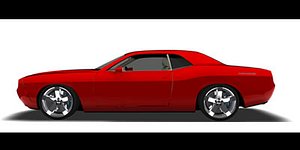 3d challenger rt car model