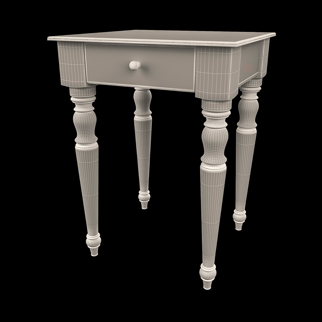 Bedside Table Model - TurboSquid 1355593