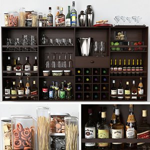 Bar with alcohol