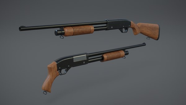 Shotgun Blender Models For Download Turbosquid