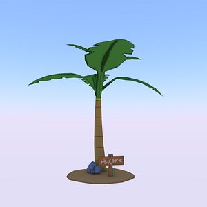 cartoon palm 3D