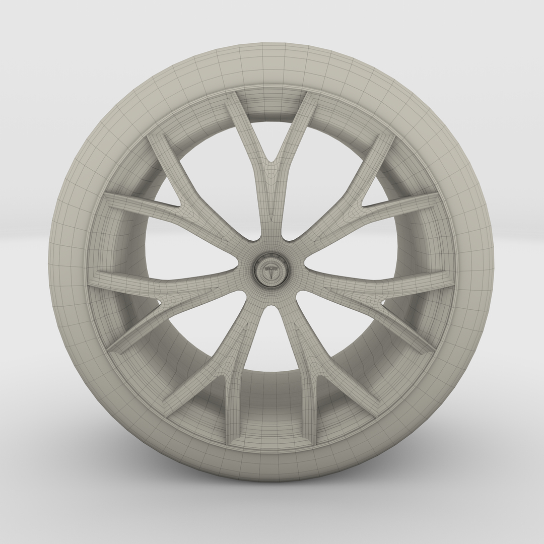 3D Model Tesla Roadster Rim - TurboSquid 1335351
