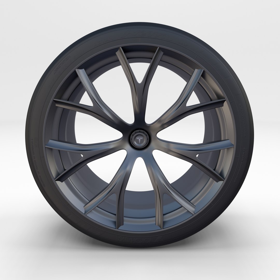 3D Model Tesla Roadster Rim - TurboSquid 1335351
