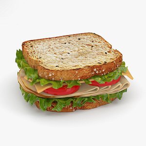 3D sandwich food