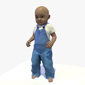 ANIMATED EURO BABY STANDING AND SITTING