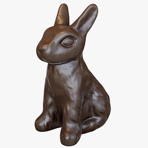 chocolate easter bunny 3D model