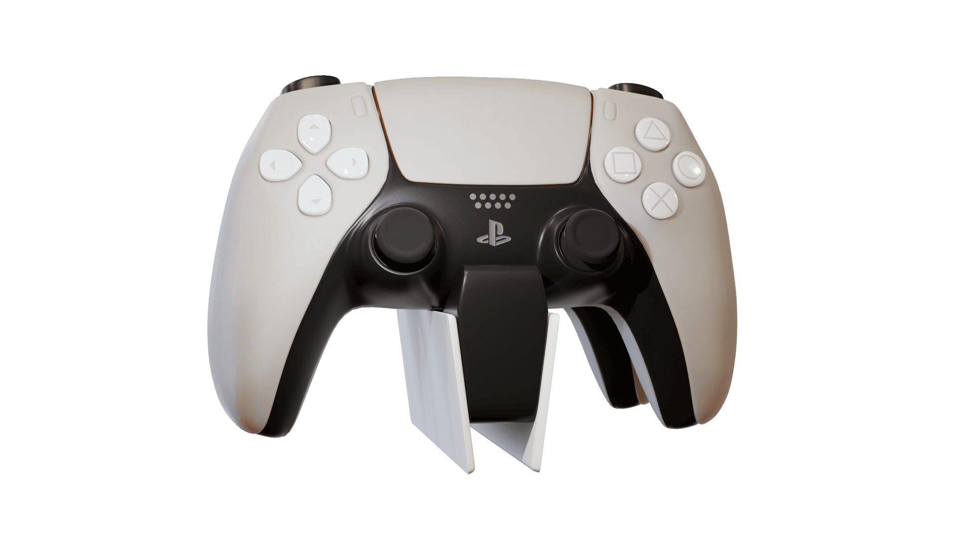 3D PlayStation 5 DualSense Controller With Stand 3D Model Model ...