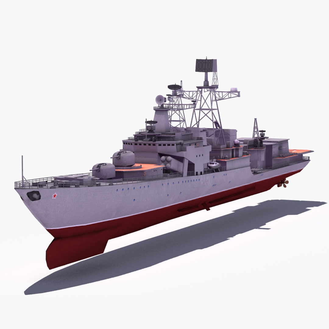 3ds max udaloyi class destroyer udaloy