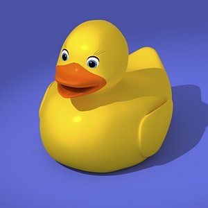 yellow rubber duck 3D model