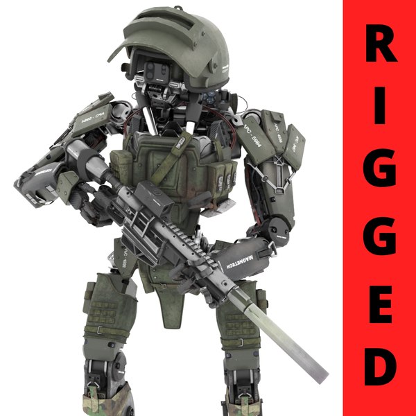 Sci-fi Military Humanoid Robot 3D 모델 - TurboSquid 1917826