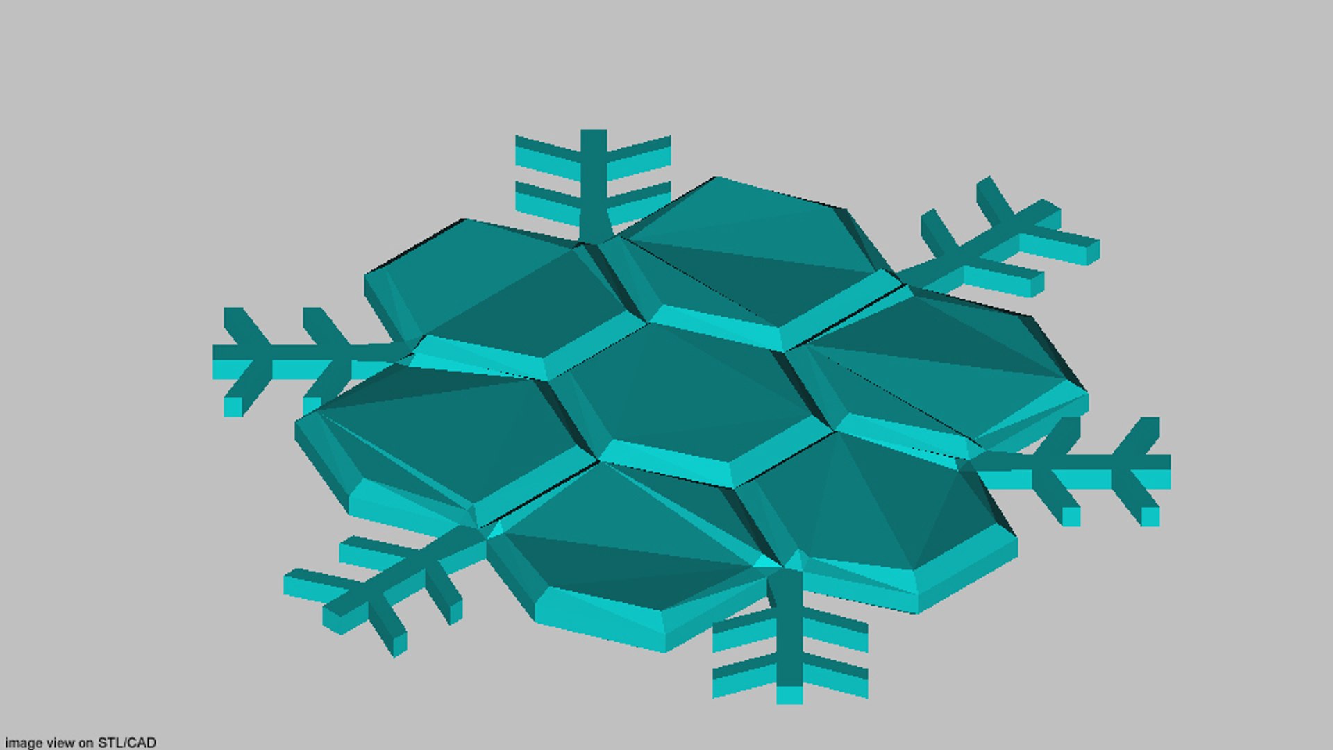 Snow Snowflake 3D Model - TurboSquid 1221405