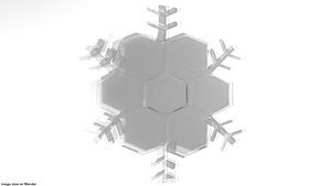 snow snowflake 3D model