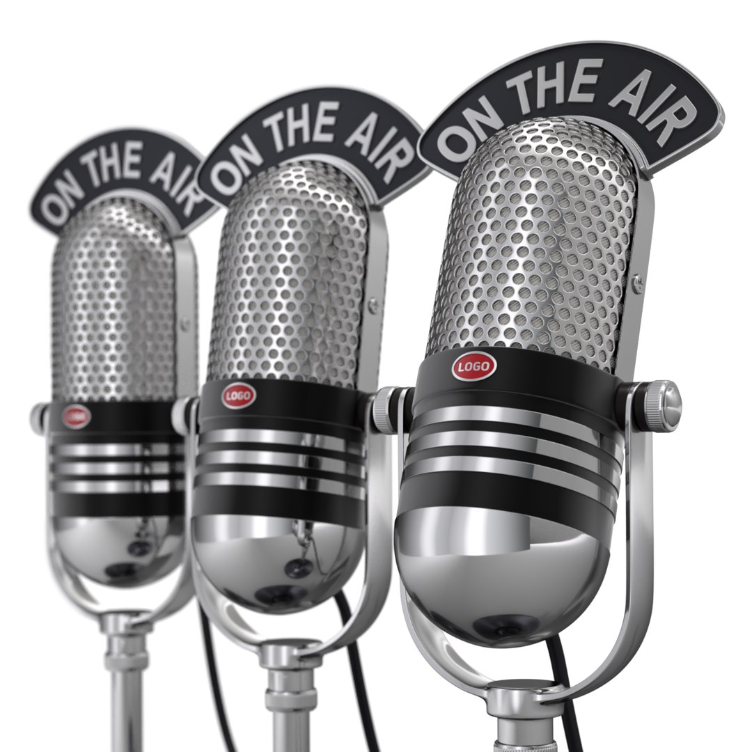 Microphone Mic Retro Model - TurboSquid 1500204