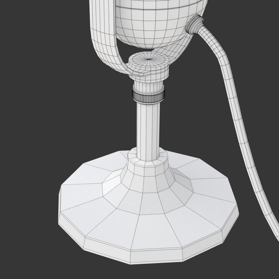 Microphone mic retro model - TurboSquid 1500204