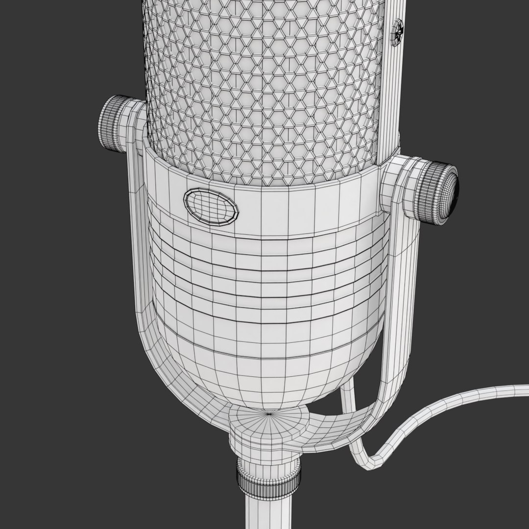 Microphone mic retro model - TurboSquid 1500204