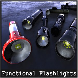 3D Flashlights  22 Variations model
