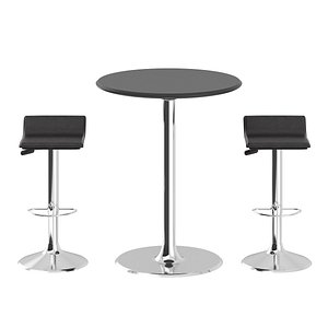 3D bar table stools