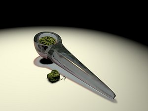 hand glass pipe 3d model