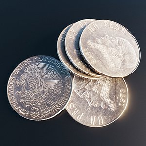 Mexican one peso coin