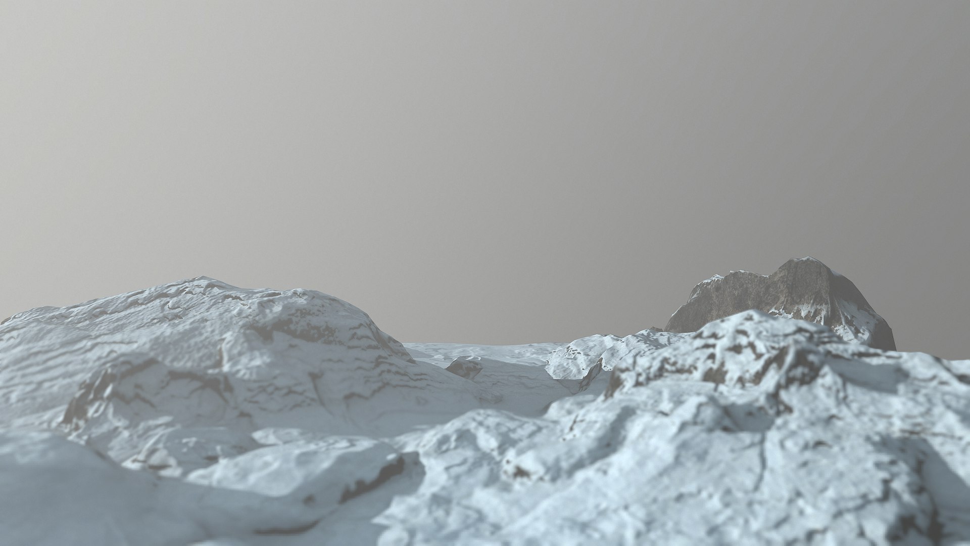 Snow Terrain 3D Model - TurboSquid 1406533