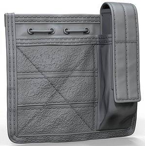 3D model zbrush tactical admin pouch