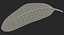 3D white goose feather model