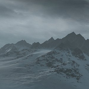 Terrain Snow Mountain Landscape 23