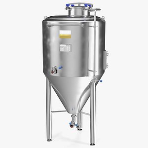 3D brewery fermentation tank brewing model