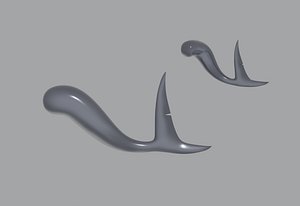 3D Shark Tail model