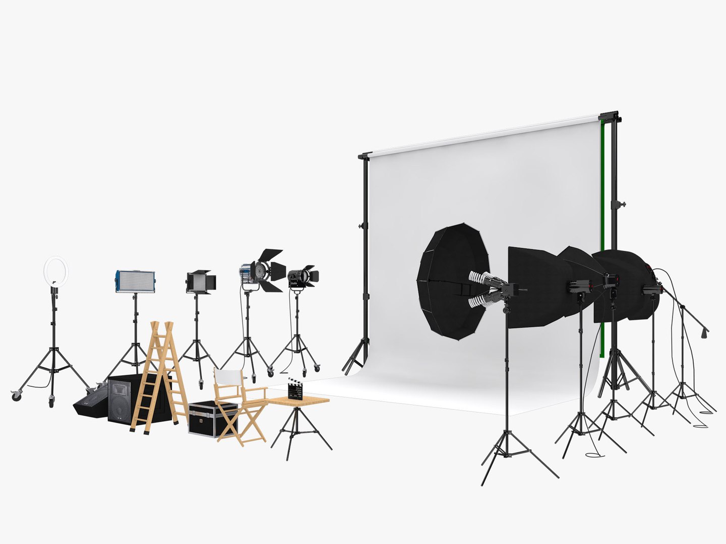 Studio Photography Lighting Models 2 3D model - TurboSquid 1776483