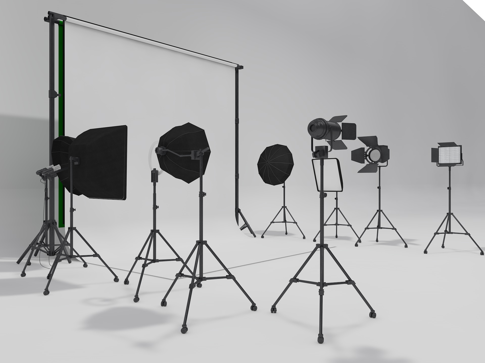 Studio Photography Lighting Models 2 3D model TurboSquid 1776483
