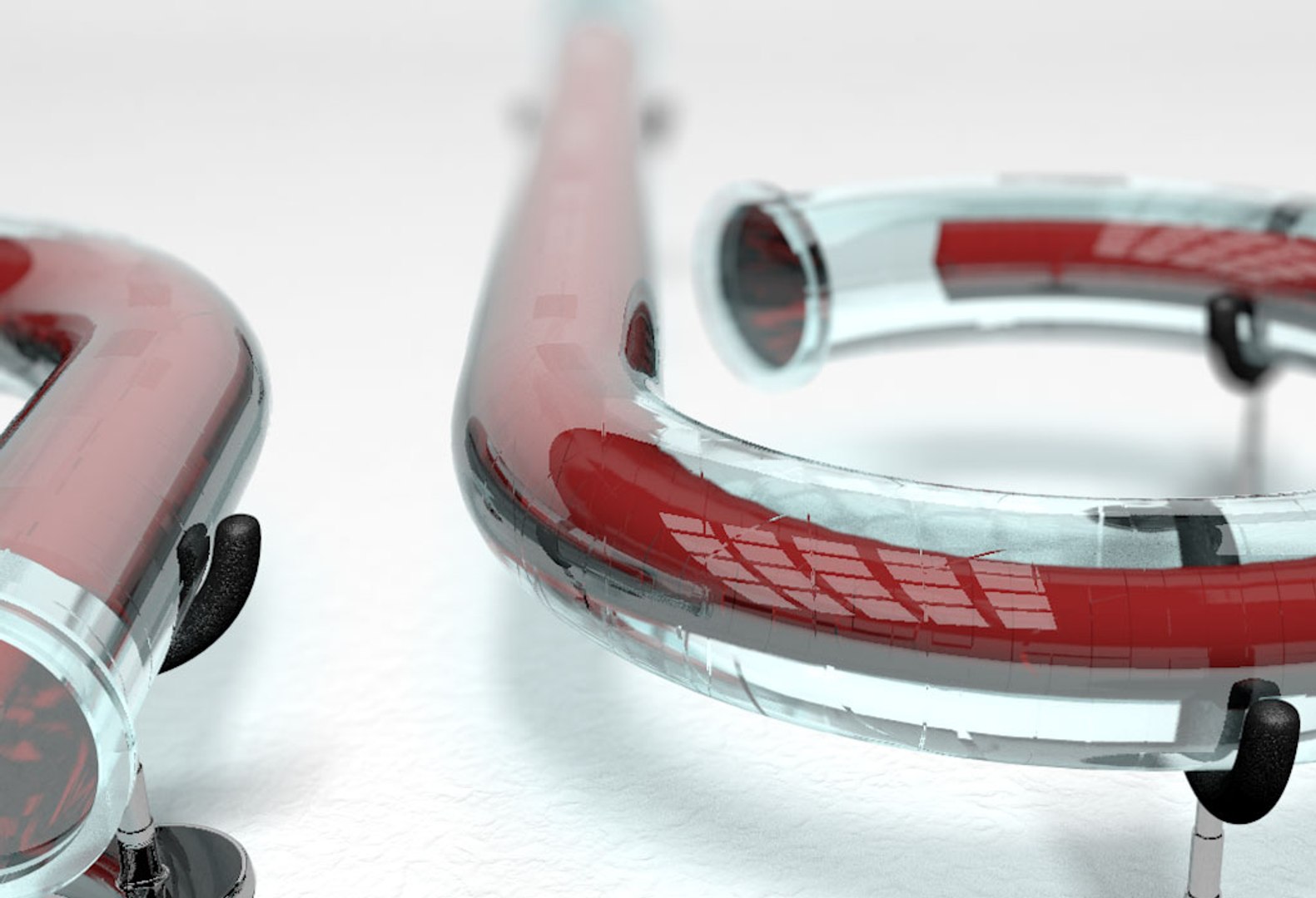 Rst letters glass tube 3D model - TurboSquid 1547156