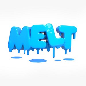 3D Melting letters model