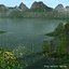 Lake with Mountains Landscape