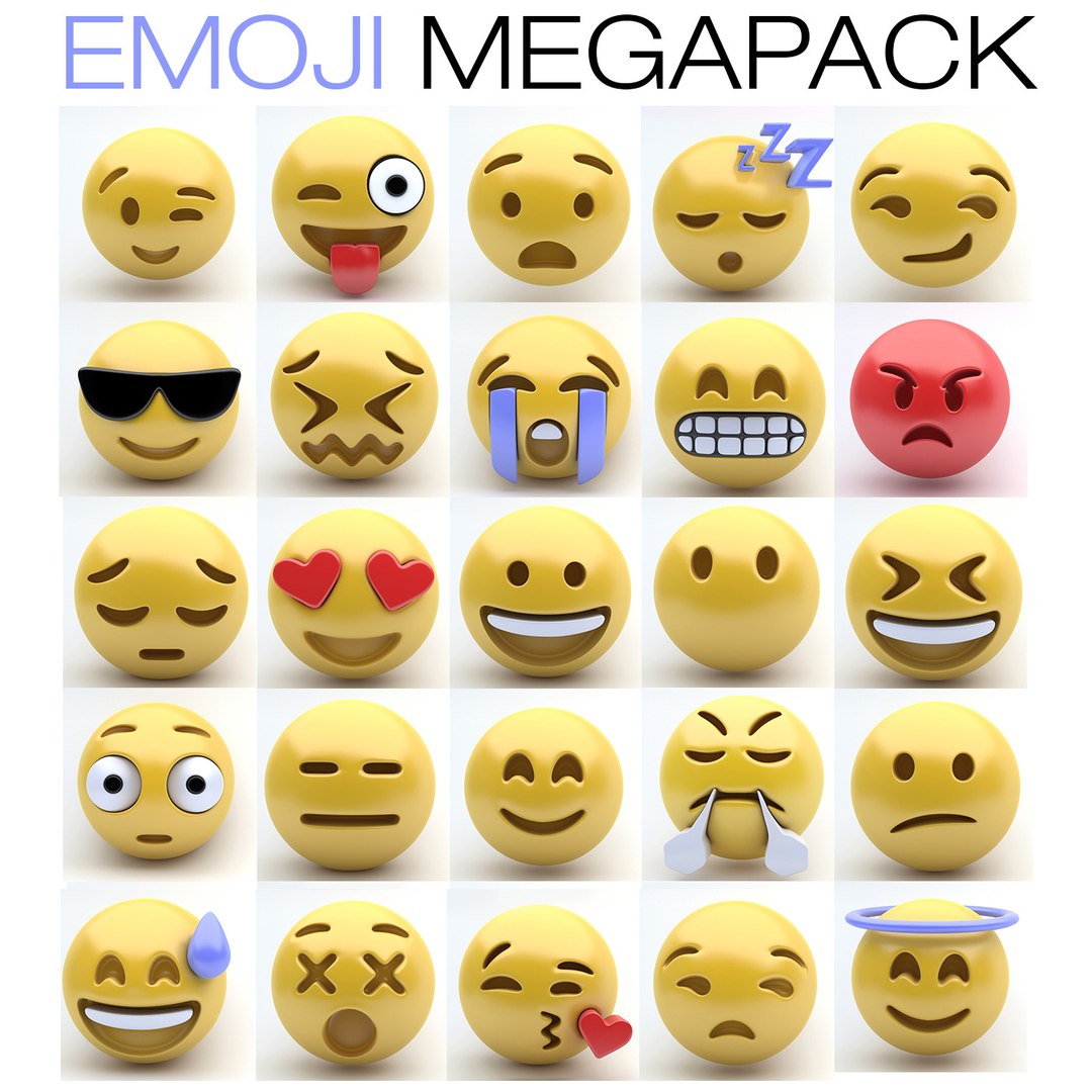 3d model of emoji emotions https://p.turbosquid.com/ts-thumb/bk/965yUX/DloKEk3D/emojimegapack2/jpg/1474064077/1920x1080/fit_q87/cecc0f5cbf072f4c5ec417fe5cdcaeca72d25ad3/emojimegapack2.jpg